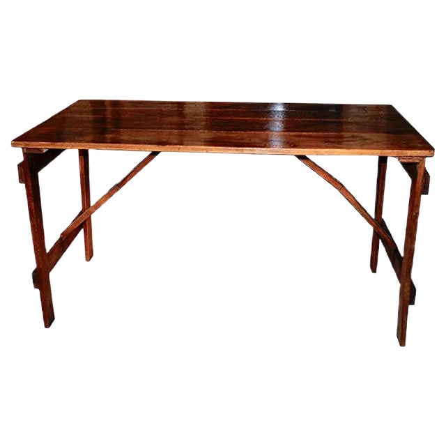 Vintage Oak Worktable For Sale