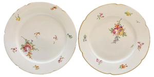 18th Century Chinese Plates, 1730s, Set of 2