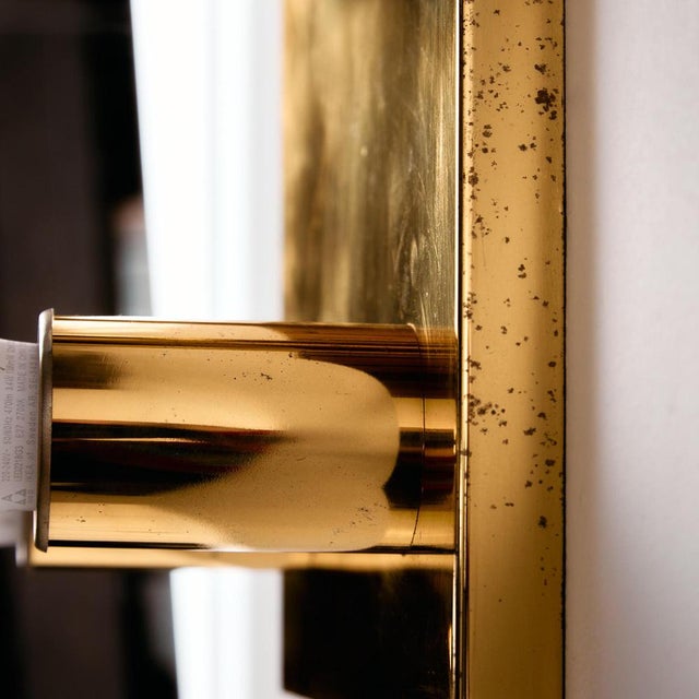 Gold Brass Wall Lamp For Sale - Image 15 of 18