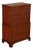Henkel Harris Chippendale Style Cherry Tall Chest For Sale