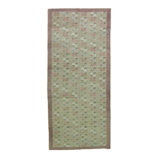 Vintage Turkish Floral Gallery Runner - 4'3" x 11'3" For Sale
