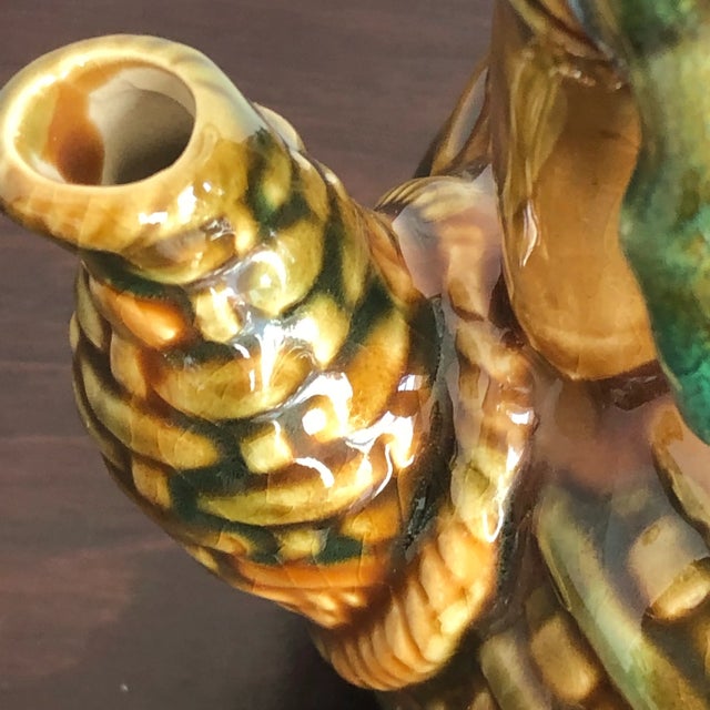 Antique Chinese Majolica Sancai Teapot For Sale - Image 11 of 12