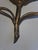 1980s Dark Burnished Gold Four Arm Tole Pineapple Sconces - A Pair For Sale - Image 5 of 5