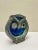 Vintage Norwegian Crackled Enamel and Ceramic Owl Wall Sculpture, 1970s For Sale - Image 10 of 11
