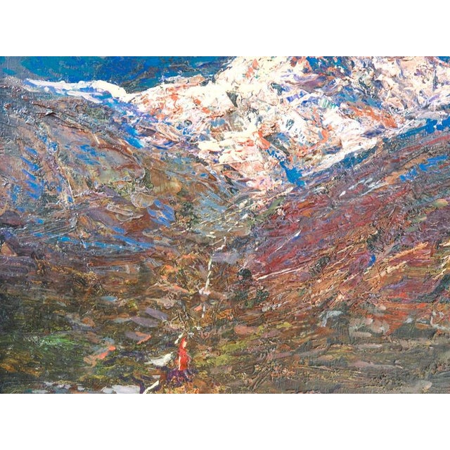 Grassino, Mountain Landscape, Oil Painting on Panel, Framed For Sale - Image 10 of 14