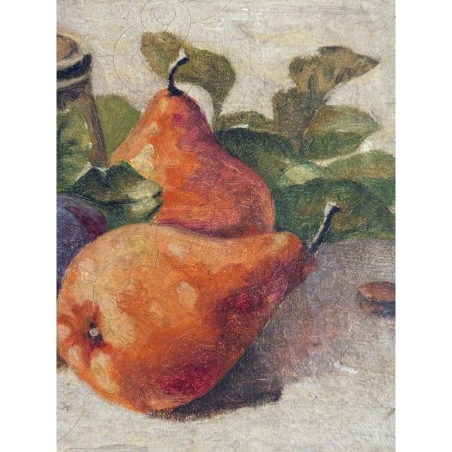 1920s French Still Life Oil on Canvas For Sale In Boston - Image 6 of 11