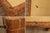 Mid Century Modern Wooden Block Carved Tile Parsons Coffee Table with Wicker Top For Sale In Philadelphia - Image 6 of 13