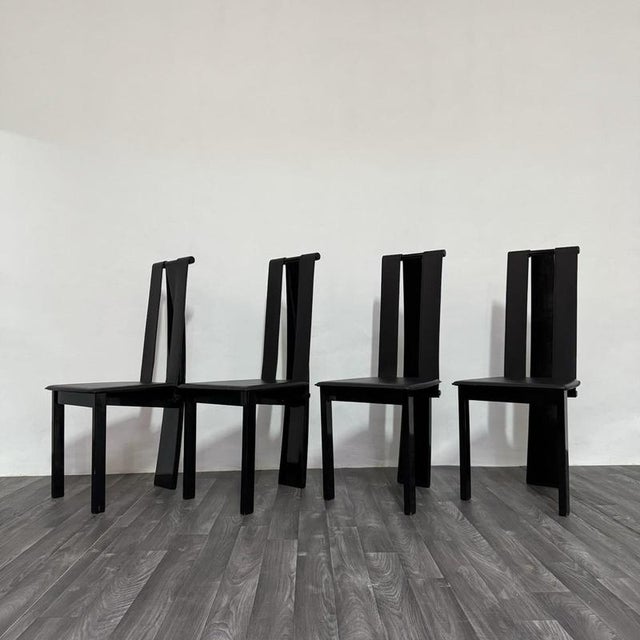 Postmodern Dining Chairs, 1980s, Set of 4 For Sale - Image 11 of 18
