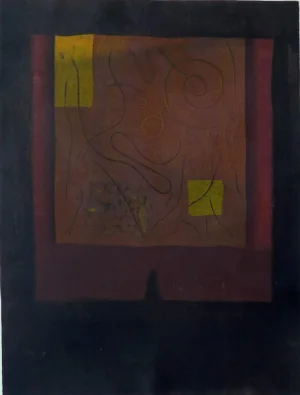 Hiroyuki Tajima Abstract Japanese Woodblock Print "Almanac E"