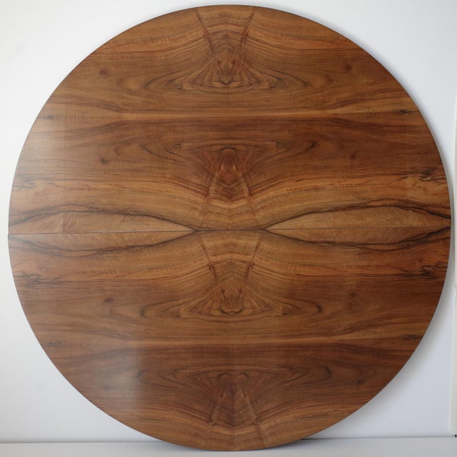 Round Extendable H-183 Dining Table in Walnut by Jindrich Halabala for Up Závody, 1930s For Sale - Image 18 of 18