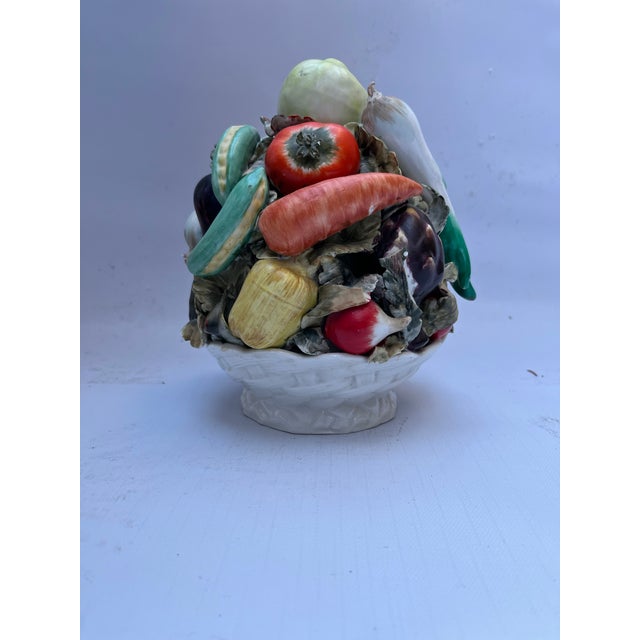 Mid 20th Century Porcelain Vegetable Basket For Sale - Image 5 of 10