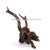 Vintage Organic Modern Driftwood Side Table With Acrylic Top, Mid-Century For Sale - Image 14 of 18