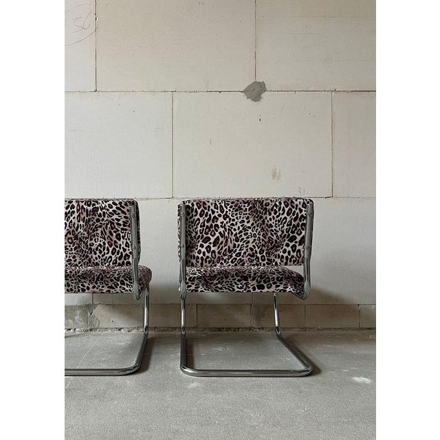 Chrome Cantilever Lounge Chairs, 1970s, Set of 2 For Sale - Image 4 of 13