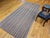 Vintage Turkish Kilim Rug, Handwoven Wool, Gray & Maroon Stripes, 5x10 For Sale - Image 9 of 11