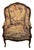 French Bergere Chair With 19th Century Tapestry Upholstery, French 1920's For Sale In San Francisco - Image 6 of 7