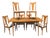 Mid Century Modern Attributed to Broyhill Walnut Dining Set With 6 Chairs For Sale