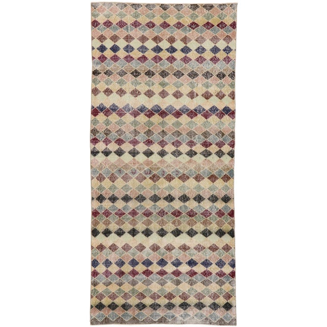 Vintage Turkish Sivas Rug, 04'04 X 09'06 For Sale - Image 10 of 10