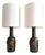Medallion Table Lamps by Aldo Londi for Bitossi, Italy, 1960s, Set of 2 For Sale
