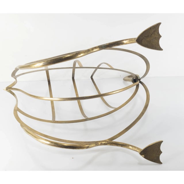 Brass 19th Century English Swan or Goose Form Brass Magazine Rack For Sale - Image 8 of 10