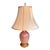 1920s Durand Glass Company Pink Art Glass Lamp With Gold Trailing For Sale