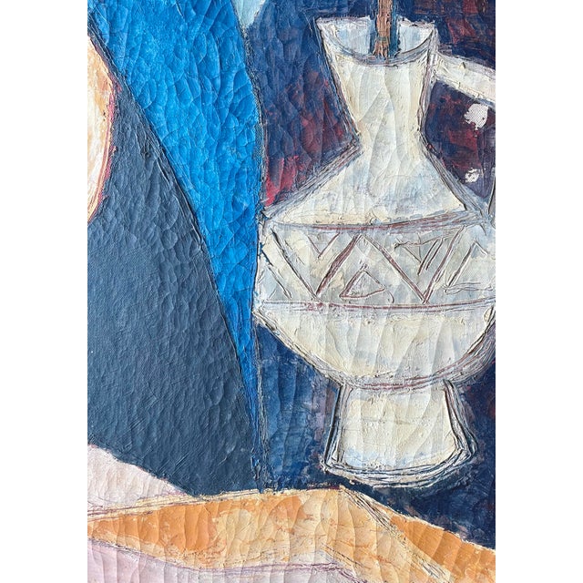 School of Paris Jean Berthier, Female Portrait, 1956, Oil on Canvas For Sale - Image 6 of 10