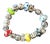 Silver Bracelet with 17 Multicolored Charms from Pandora, 1990s For Sale