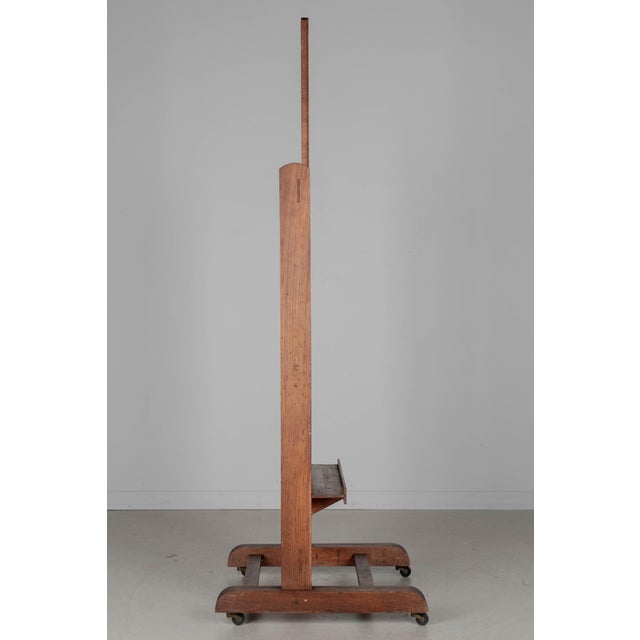 Brown Adjustable French Oak Painter's Easel, Circa 1900s For Sale - Image 8 of 11