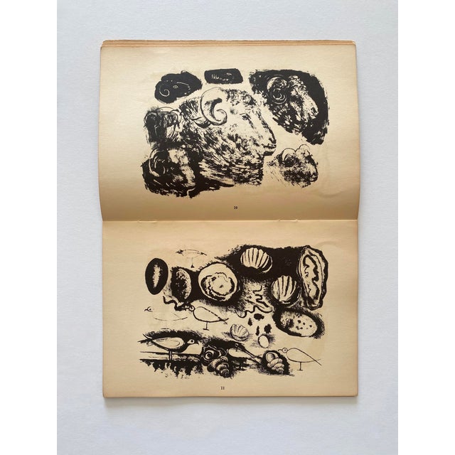 Black " Pablo Picasso : Lithographs 1945-1947 " Vintage 1947 1st Edition Mid Century Modern Mourlot Fine Art Lithograph Print Art Book For Sale - Image 8 of 18