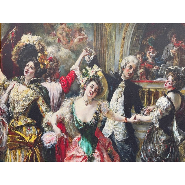 Late 20th Parisian Ballroom Gold Wood Art Frame For Sale - Image 6 of 13