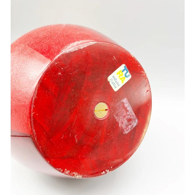 Large Ashtray in Brass and Parchment Top by Aldo Tura, 1950s For Sale - Image 4 of 5