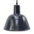 Vintage Industrial Blue Enamel Factory Pendant Hanging Light For Sale - Image 5 of 5