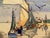 Robert Bruce Rogers Vintage 1932 " Drying Rigging, Provincetown " Waterfront Seascape Framed Original Signed Fine Art Woodblock Print For Sale In Kansas City - Image 6 of 14