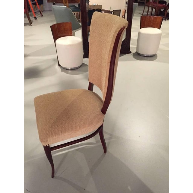 French Art Deco Side Chairs - a Pair For Sale - Image 4 of 6