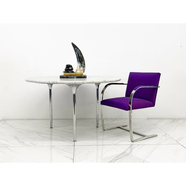 This rare 1960s dining table by Katavolos, Littell, and Kelley for Laverne is an exceptional example of the trio’s...