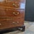 English Late 19th Century Edwardian Urn & Swag Inlaid, Satin Banded, Mahogany 5 Drawer Bureau on Bracket Feet For Sale - Image 3 of 18