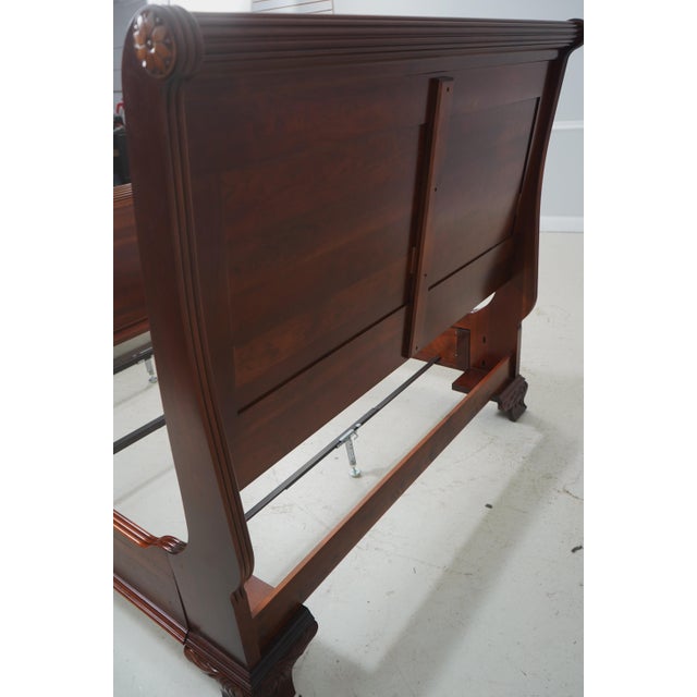 Pennsylvania House Queen-Size Cherry Sleigh Bed For Sale - Image 15 of 15