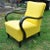 1920s Art Deco Yellow Armchair, 1920s For Sale - Image 5 of 9