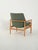 Scandinavian Armchair in Oak and Sage Green Wool, 1950s For Sale - Image 3 of 11