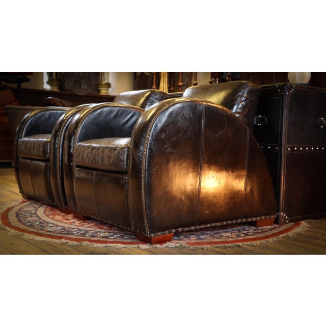 Rockefeller Leather Chairs by Timothy Oulton, 2010s For Sale - Image 6 of 18