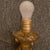 Mid 20th Century Maison Arlus Bronze Sconce Hand Holding Torch & Flame Glass Shade For Sale - Image 11 of 14