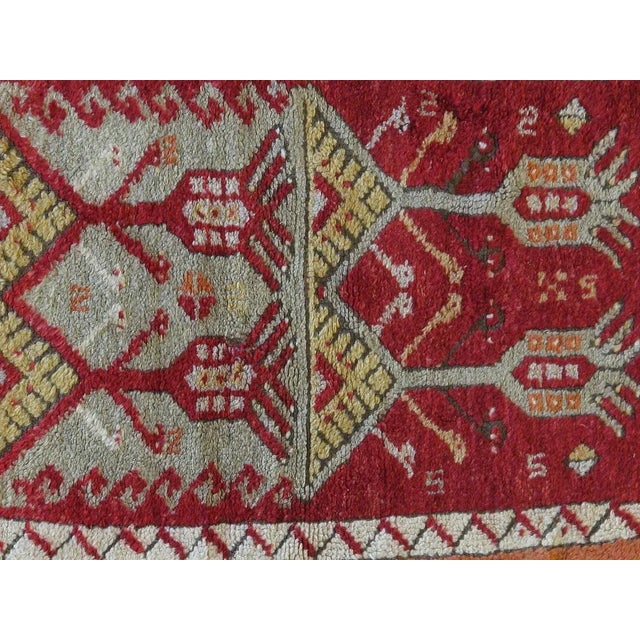 Turkish 1950's Anatolian Oushak , 3'4" X 4'4" For Sale - Image 3 of 6