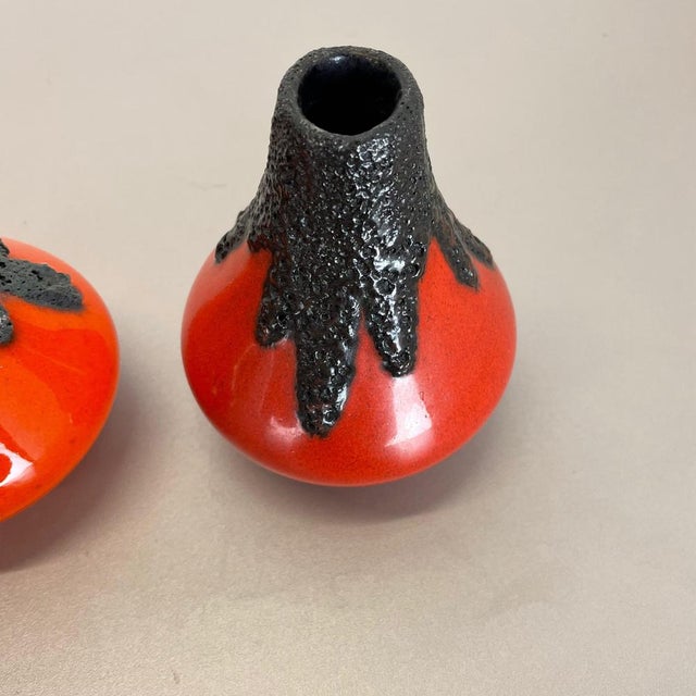 Ceramic Studio Pottery Vases from Roth Ceramics, Germany, 1970s, Set of 2 For Sale - Image 10 of 18