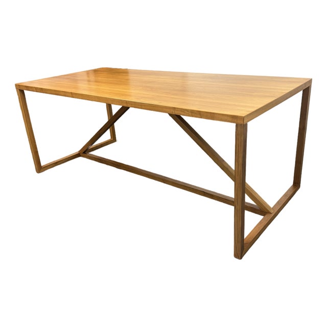 Blu Dot Strut Wood Dining Table For Sale