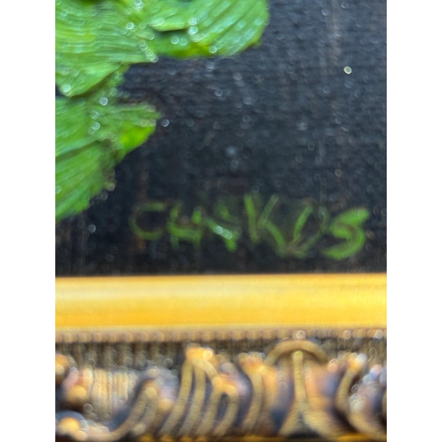 "Three Brilliant Pops", Original Painting by George T. Chakos, Framed For Sale In Chicago - Image 6 of 6