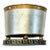 Vintage Painted Silver & Gold Greek Key Cachepot For Sale