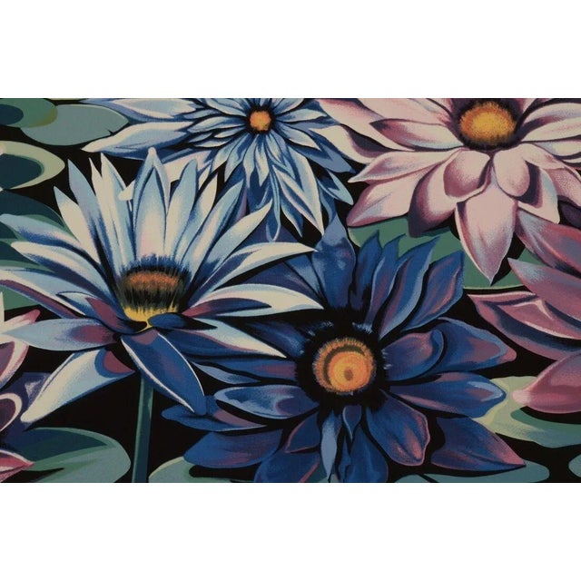 Modern Lowell Nesbitt Water Lilies Limited Edition Serigraph Signed 1981 For Sale - Image 3 of 8