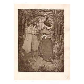 Manuel Robbe, Menuet d'Automne, 1898, Original Lithograph For Sale