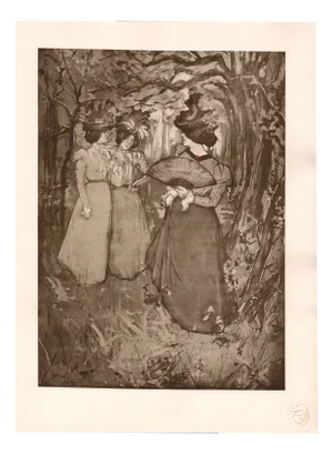 Manuel Robbe, Menuet d'Automne, 1898, Original Lithograph