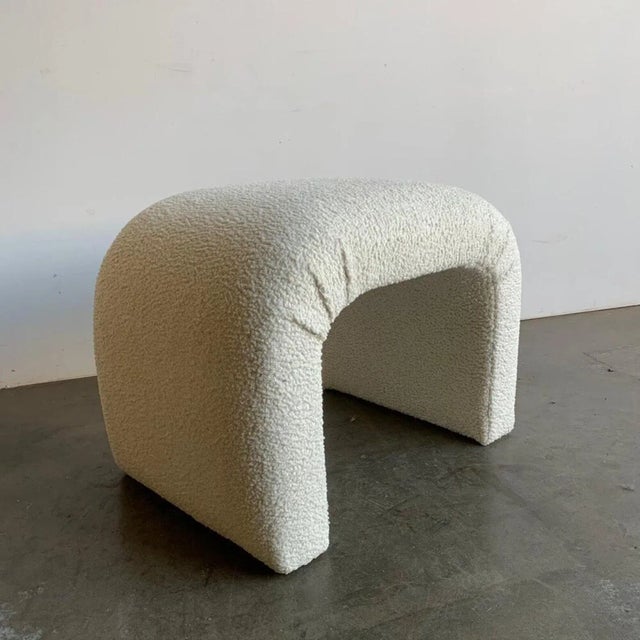 Not Yet Made - Made To Order Made to Order 1980s Style Waterfall Stool For Sale - Image 5 of 10