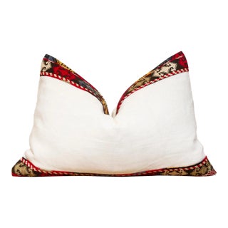 Avie Antique Lakai Tribe Linen Pillow For Sale